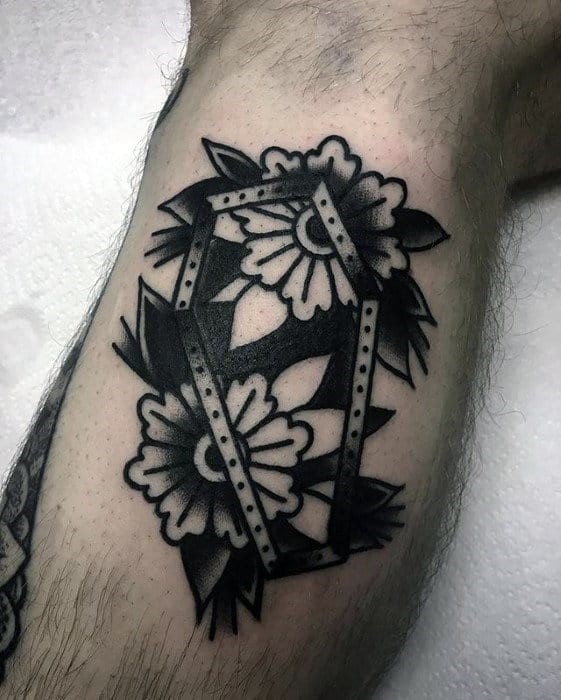 Flower traditional tattoo style