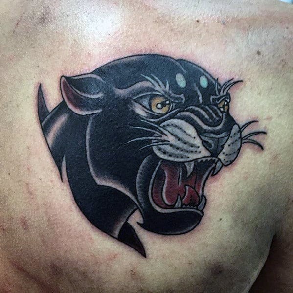 Panther traditional tattoo style