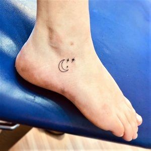 Tiny Foot Henna Design Tattoo